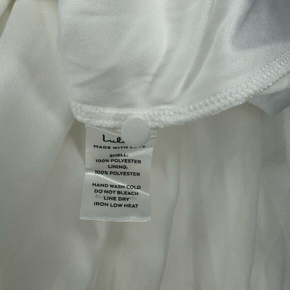 NWT Lulus Adorna White Off-the-Shoulder Maxi Dress Size M - Picture 10 of 11